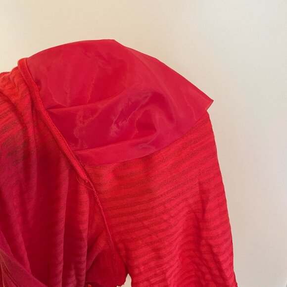 Who What Wear red puffy sleeve top XXL - Picture 5 of 5